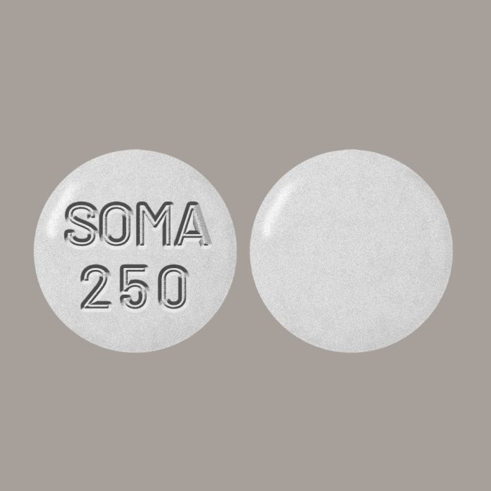 Soma 250mg (Carisoprodol) — Available for secure online ordering at Vital Path Rx. Valid prescription required. USA delivery.